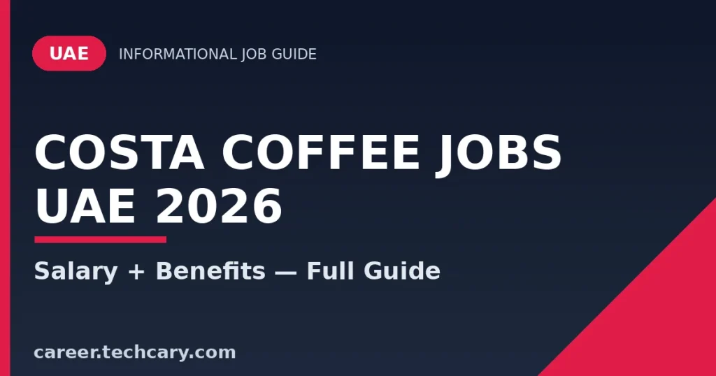Costa Coffee Jobs UAE 2026