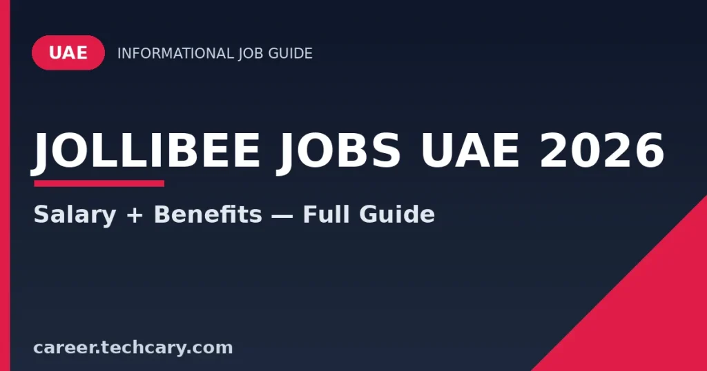 Jollibee Jobs UAE 2026