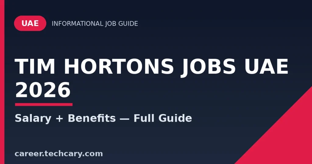 Tim Hortons Jobs UAE 2026
